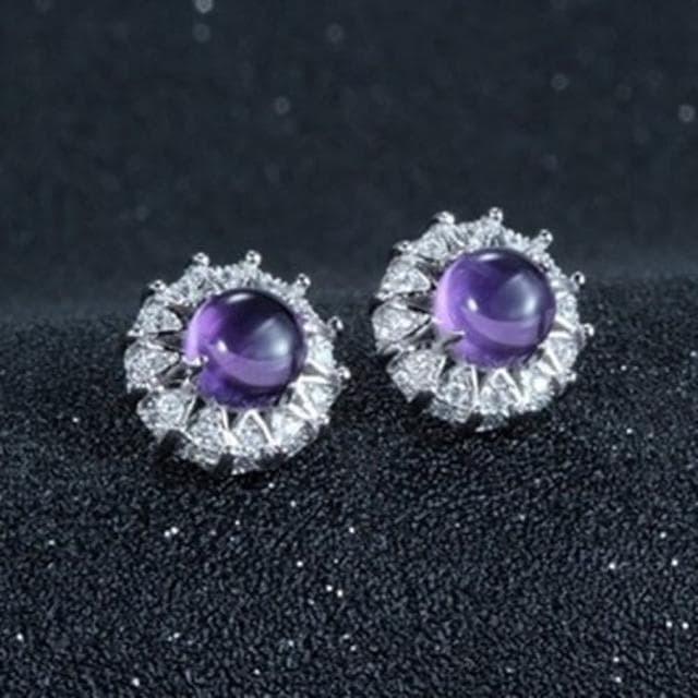 【米蘭精品】現貨+預購 925純銀耳環水晶耳飾韓版流行時尚典雅情人節生日聖誕節交換禮物女飾品73dz14