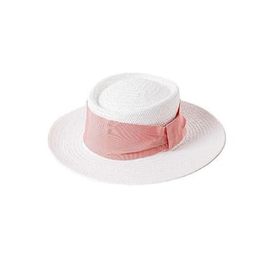 【米蘭精品】現貨+預購 草帽防曬禮帽圓環頂寬簷織帶裝飾女帽子母親節情人節生日聖誕節交換禮物16色74bw16