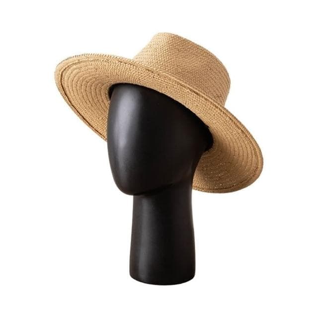 【米蘭精品】現貨+預購 草帽防曬爵士帽大簷簡約純色旅遊女帽子母親節情人節生日聖誕節交換禮物3色74bw24