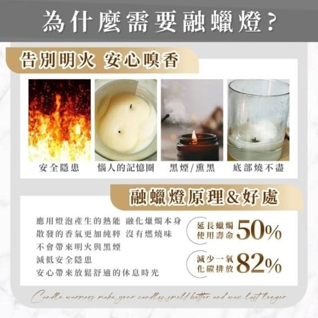 香薰融蠟燈檯燈 小夜燈 熱蠟燈 蠟燭燈 蠟燭 三段式燈 環保燈 交換禮物 情人節