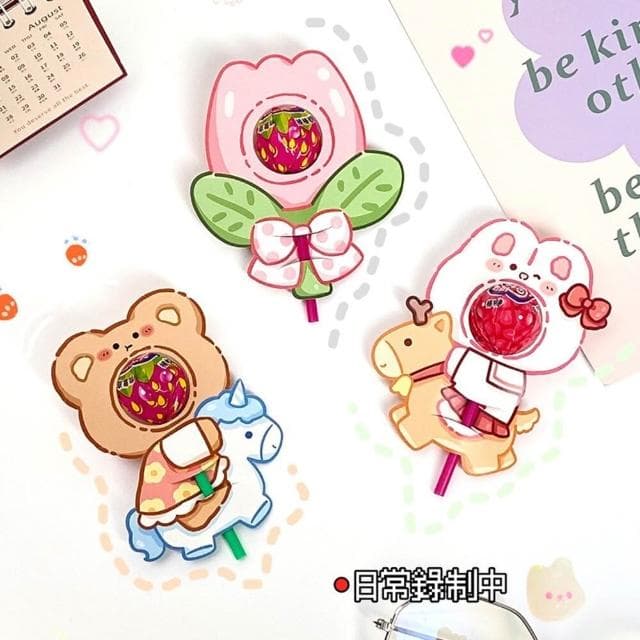 6入 糖果裝飾卡 棒棒糖卡片 禮物裝飾卡 聖誕節 生日派對 DIY糖果裝飾紙卡 幼稚園生日小禮物 婚