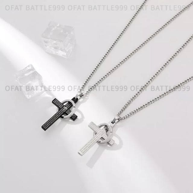台灣  鈦鋼十字架  十字架戒指項鍊 十字架項鍊 鈦鋼項鍊 項鍊男 情人節禮物 男生生日禮物 項鍊 MW54