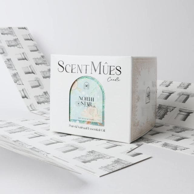 【ScentMues 森繆斯】Mucha 極星 精油香氛大豆蠟燭150g 松脂木質調(慕夏 月與星辰系列)