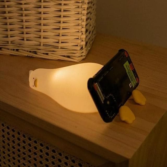 【All In Home 窩在家】只想躺平鴨小夜燈(小夜燈 / 禮物 / 實用禮物 / 創意禮物 / 兒童禮物 / 交換禮物  )