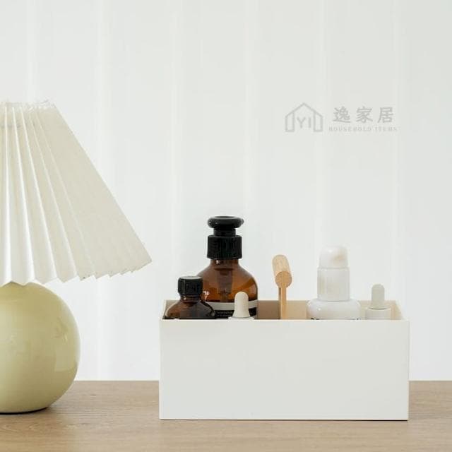 逸家居 日系桌面收納盒桌上分格盒子 玄關 化妝品 整理盒 保養品 梳妝檯 客廳 置物盒 遙控器