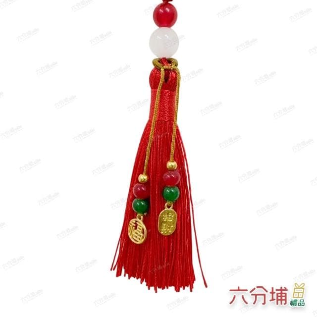 【六分埔禮品】招財貓流蘇吊飾-單入(春節擺飾過年新年快樂蛇年居家配件裝飾春節小物如意招財貓)