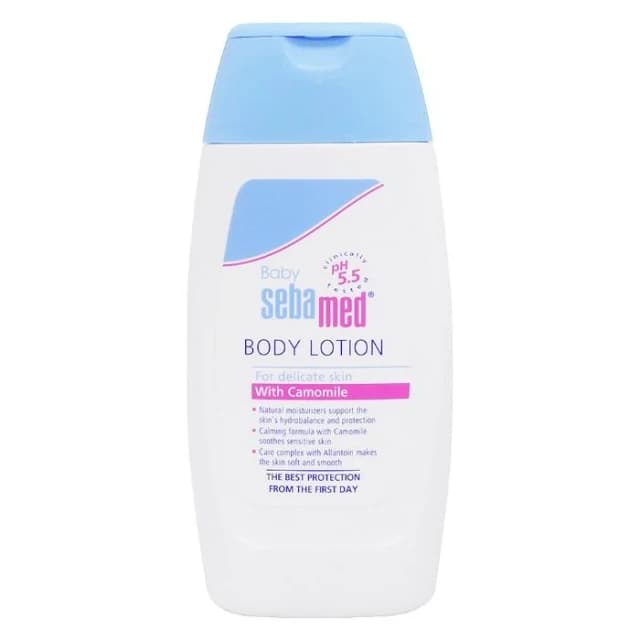 【SEBAMED 施巴】施巴 Sebamed 嬰兒潤膚乳液 200ml 金盞花植萃乳液 PH5.5 聖約翰花 按壓式 寶寶乳液 嬰兒護膚乳液