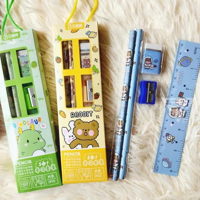 『可愛文具套裝禮盒/6款可選』兒童生日禮物 幼兒園開學小禮品 學生獎品 創意獎勵 幼兒園分享禮