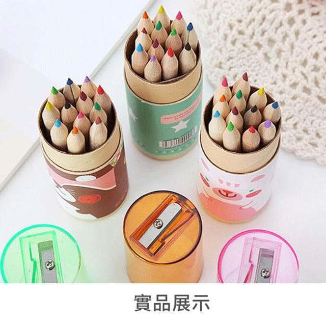 【JOEKI】12色彩色鉛筆 生日分享禮 獎品 開學入學禮物 幼稚園慶生 兒童節禮物 小朋友畫畫用具