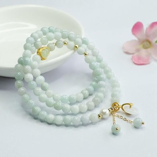 【Paiya 派亞】緬甸A貨翡翠多圈手串手鏈玉石項鏈