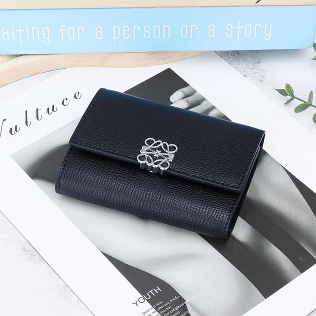 【達賀尊爵】高檔牛皮十字紋短款錢包女新款百搭折疊三折小錢夾精致大容量