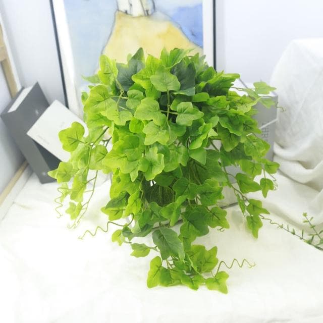 【HUGO DECO 榆果傢飾】高擬真綠長春藤植栽環境綠化/擬真植栽/藤蔓植物/居家佈置