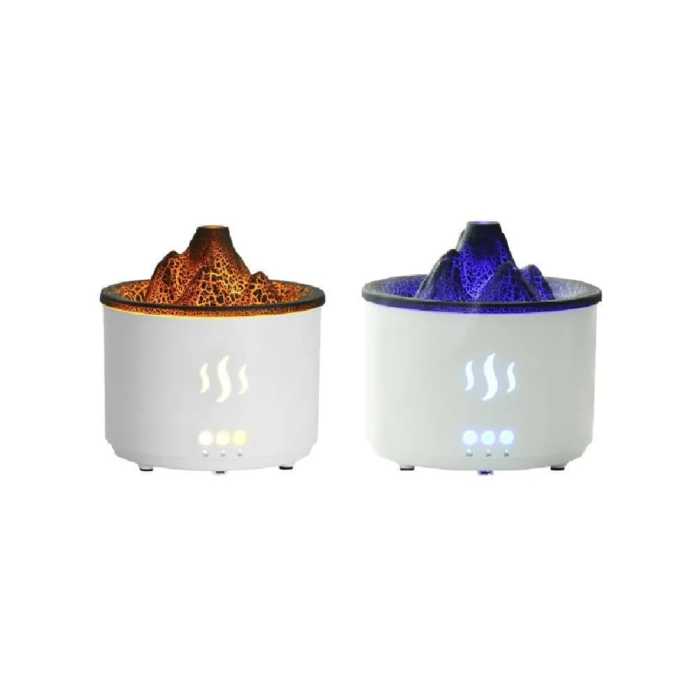 火山香薰機(雙色火焰香薰加濕器 火山加濕器 水氧機 薰香機 氣氛燈 霧化機 香薰機 交換禮物 加濕器)