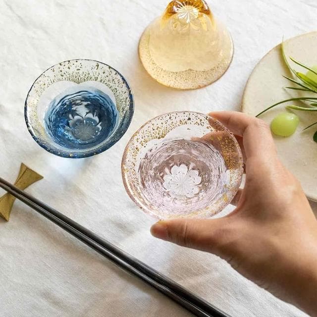 【TOYO SASAKI】日本東洋佐佐木 日本製金箔富士見櫻清酒杯-多款可選 (入厝送禮/喬遷禮/結婚賀禮)