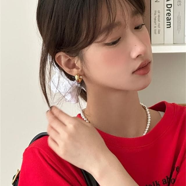 【HaNA 梨花】東大門空運直送． 輕奢大圓鑽圈圈/蝴蝶結珍珠S925銀針耳環 現+預(現+預)