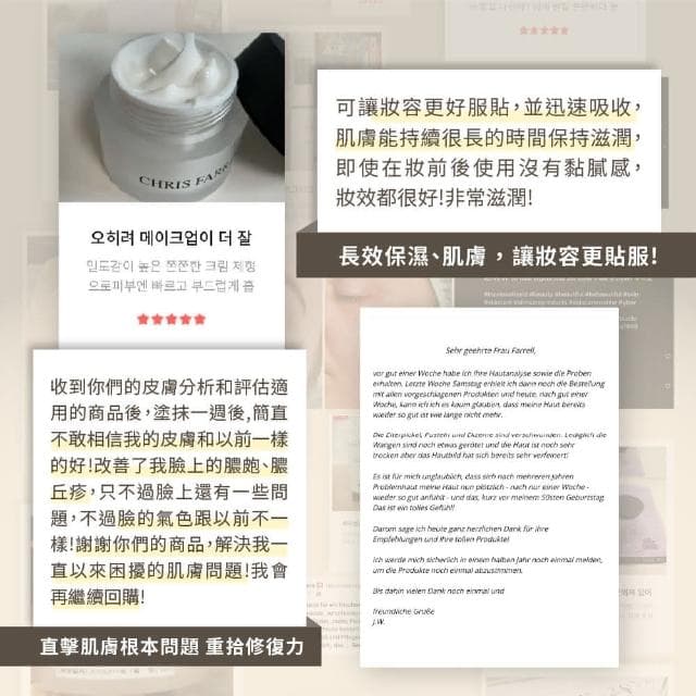 【Chris Farrell 克莉斯瑞】多元保濕霜50ml(德國保養品 清爽保濕霜 頂級SPA御用)