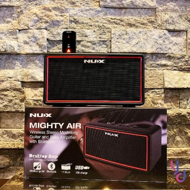 【NUX】Nux Mighty Air 藍芽喇叭 充電 電吉他 電木吉他 貝斯 音箱 內鍵鼓機 公司貨(nux 樂器 電 木 吉他 bass 音箱)