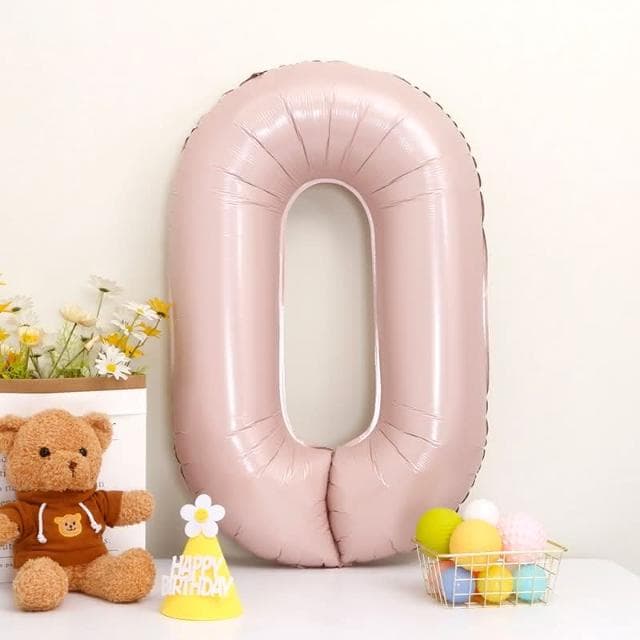 12H快速出貨 (氣球快易送)  40吋藍粉數字氣球 70公分 藍色數字氣球 粉色數字氣球 氣球 數字0-9 生日派對 生日氣球