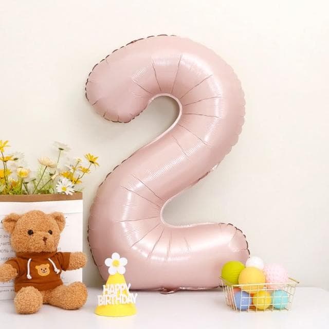 12H快速出貨 (氣球快易送)  40吋藍粉數字氣球 70公分 藍色數字氣球 粉色數字氣球 氣球 數字0-9 生日派對 生日氣球