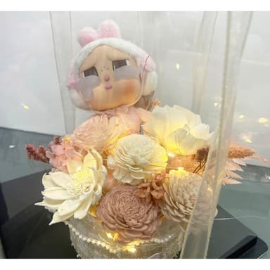 12H快速出貨 (氣球快易送)  CRYING AGAIN 哭哭兔盆花禮盒 情人花束 禮物 告白花束 乾燥花束 情人節 求婚花 禮盒
