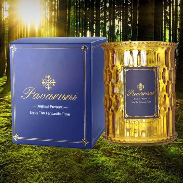 【Pavaruni】美國原創幽幽檀香香薰蠟燭禮盒100種香味大豆植物蠟燭香氛蠟燭送禮禮品生日(香薰蠟燭香氛蠟燭)