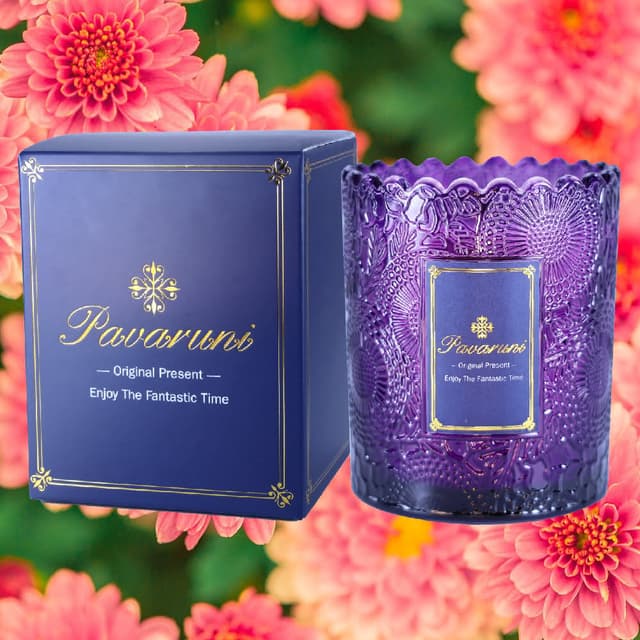 【Pavaruni】美國原創月光之花香薰蠟燭禮盒100種香味大豆植物蠟燭香氛蠟燭生日交換禮物送禮(香薰蠟燭香氛蠟燭)