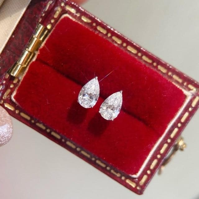 【WhiteKuo】18K培育鑽石經典耳環系列(18k 培育鑽石 耳環 經典)