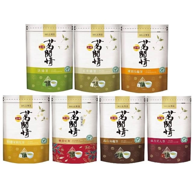 【立頓】茗閒情 台灣茶系列  凍頂烏龍茶/高山烏龍茶/蜜香紅茶/東方美人茶/活綠/玄米綠茶/茉莉花茶(7種口味任選)