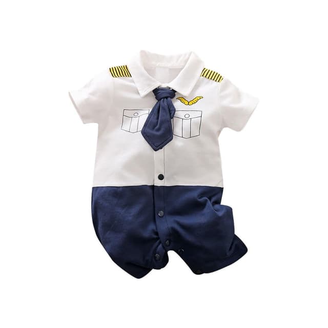 【JoyBaby】包屁衣 嬰兒純棉短袖裝 連身衣 童裝 機長款