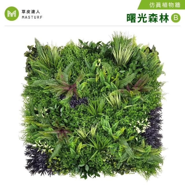 草皮達人 曙光森林-B款 5片裝 超大片裝 仿真植物牆(仿真植生牆 人造植栽牆 人工綠籬 網美牆 室內綠化)