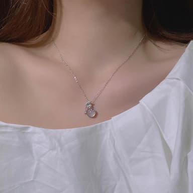 【KEDDY】純銀項鍊-女生項鍊-閨蜜項鍊-項鍊-項鍊女-輕奢-銀飾-S925純銀-小眾設計感-流行-鎖骨鏈-飾品-生日禮物