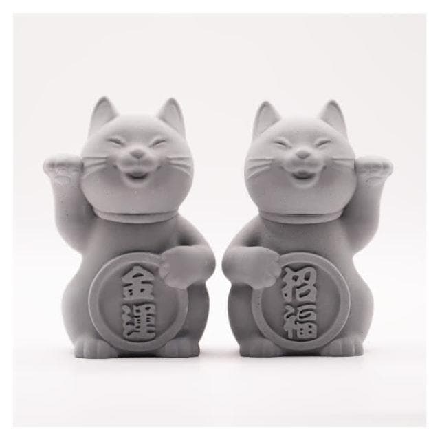 我很香 香噴噴15公分水泥擴香招財貓招福貓一對(開店送禮)