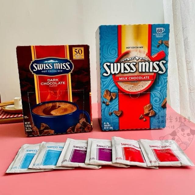 【SWISS MISS】美國SWISS MISS 瑞士妞 牛奶巧克力粉/棉花糖巧克力粉