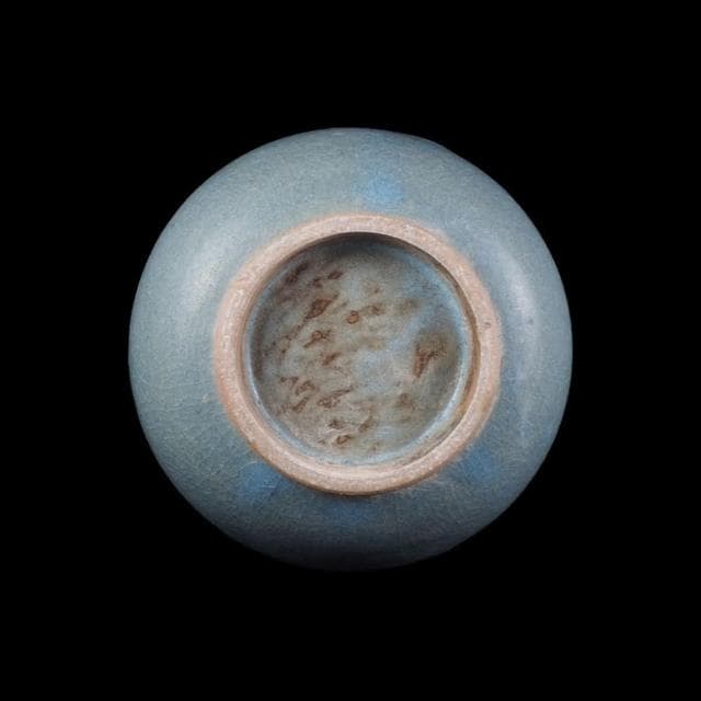 《博古珍藏》元 鈞窯天青釉紫斑葫蘆瓶 早期收藏 老件花瓶瓷器 博物館級文物