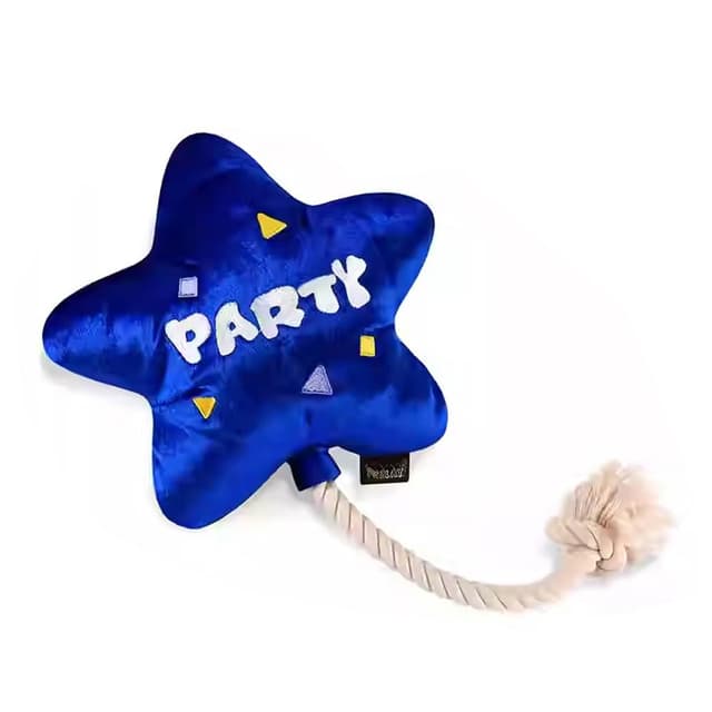 5Cgo🏆PETPLAY美國寵物狗狗派對星星造型互動玩具毛絨發聲玩具小狗生日禮物自嗨解悶神器陪伴玩具  本商品屬客定代購或預購性質  出貨需7-10工作天運送時間 -303
