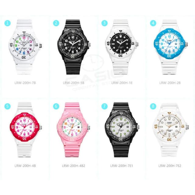 【CASIO 卡西歐】學生/少女/兒童/中性 指針錶LRW-200H