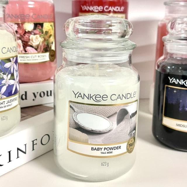 【YANKEE CANDLE】YANKEE CANDLE 香氛蠟燭 623g 仲夏之夜/裁剪玫瑰/夜半茉莉/紅樹莓/粉紅櫻花(櫻花香氛)《小平頭香水店》