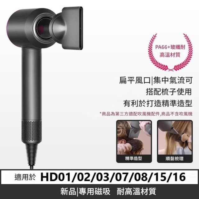Dyson吹風機風嘴 全新材質副廠 防風翹 順滑 烘罩 擴散風嘴 適用HD01/03/07/08/15
