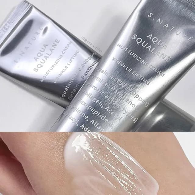 【S.NATURE】水感保濕角鯊烷保濕霜 (((角鯊烷 oliveyoung nature 保濕面霜 面霜 乳霜 乳液 保濕 s.nature 庶務客)))