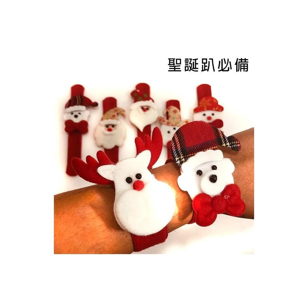 LED光圈 聖誕節 發光拍拍圈 拍拍錶 聖誕禮物 聖誕發光手圈 聖誕老人 雪人 聖誕飾品 拍拍尺 手環