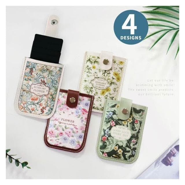 【青青】簡單生活 抽拉式卡包-山茶浪漫/伊甸花鏡/盛夏之約/清新雛菊