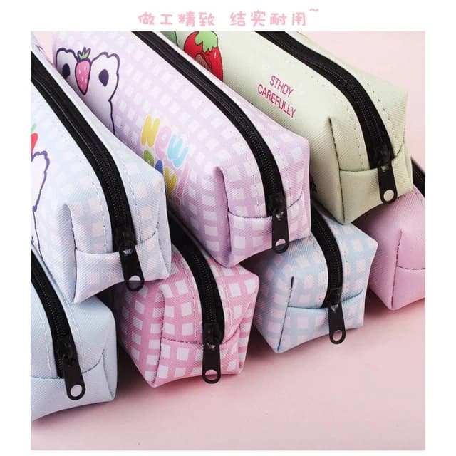 憶香許快樂購 學生 聖誕禮品 獎品 禮物 期末獎品 卡通 草莓 女孩 筆袋 收納袋 文具 鉛筆盒