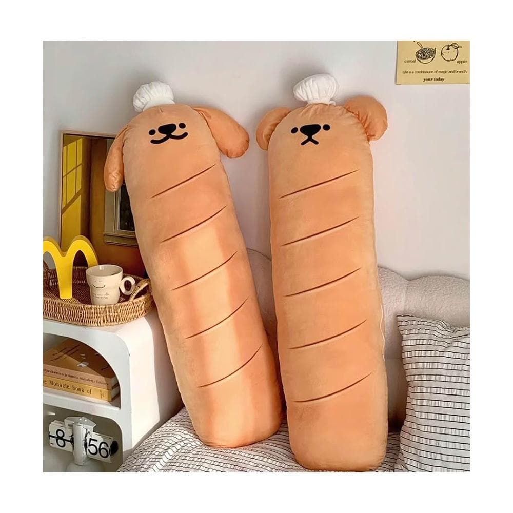 7PuPu🧸法式麵包狗狗熊熊抱枕(睡覺夾腿枕/生日禮物/娃娃/沙發床投靠墊/紓壓/長條抱枕)