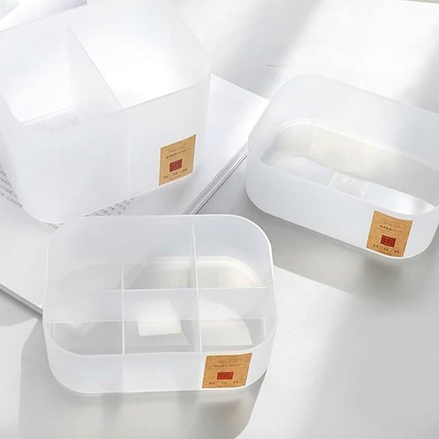 【美得像專櫃】日系霧面收納盒 可堆疊 文具用品收納 多功能收納 組合式收納箱 化妝品保養品收納