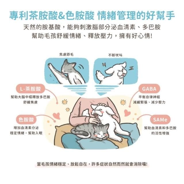 【汪喵星球】情緒好放鬆保養粉 30G(放鬆心情 減緩壓力 貓咪保健品 貓咪保養品)