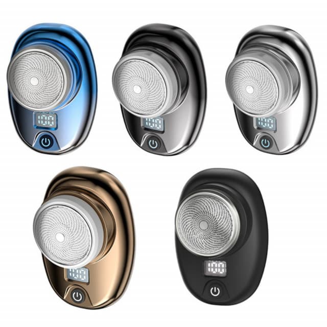 迷你刮鬍刀 USB 乾濕兩用 電量顯示 刮鬍刀 鋁合金 電動刮鬍刀 小鋼炮 剃鬚刀 GL360