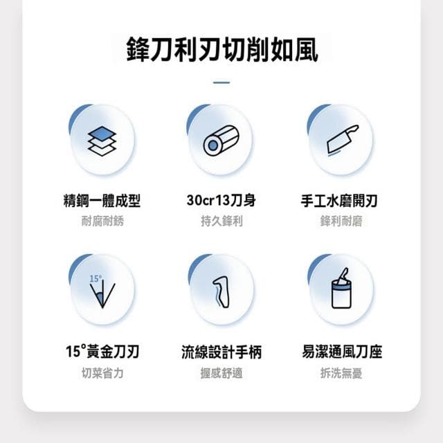 STAR·U星優品牌店 刀具 不鏽鋼刀具 刀具組 刀具套裝 菜刀 全套刀 廚房刀具 菜刀菜板二合一組合（刀身全鋼一體/手工水磨刀刃）