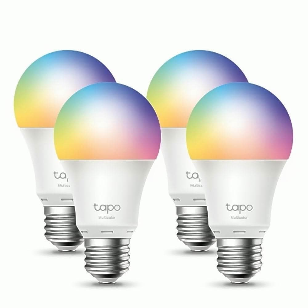 Tapo L536E 四入組(全彩 LED燈泡 智能燈泡 E27 遠端控制 多彩調節 APP設定 支援HomeKit)