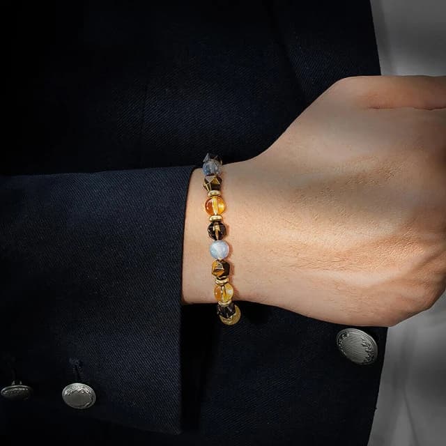 【月色真美】生生不息 l 鈦晶黃虎眼茶晶黃水晶手鍊(B09 嚴選天然水晶 鑑定師把關)