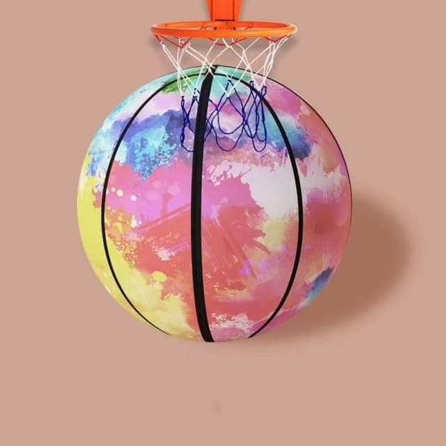 第四代7號室內靜音籃球台中出貨 高彈力無聲 靜音籃球 生日禮物 交換禮物 拍拍球 無聲籃球 籃球框 彈力球